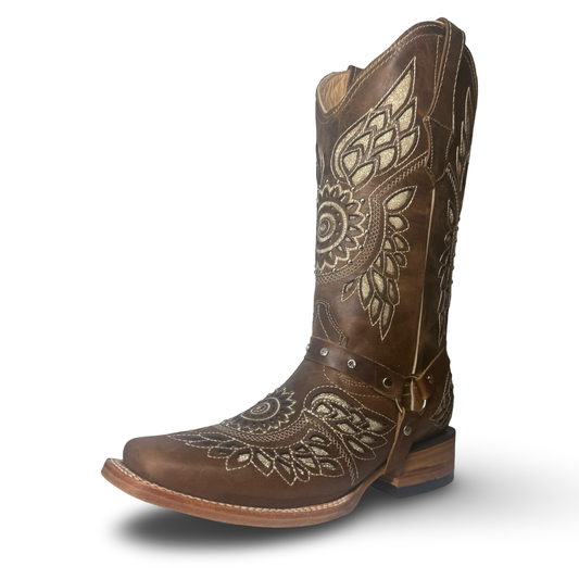 Cowgirl Boots – Elegant Laser Engraved Wings