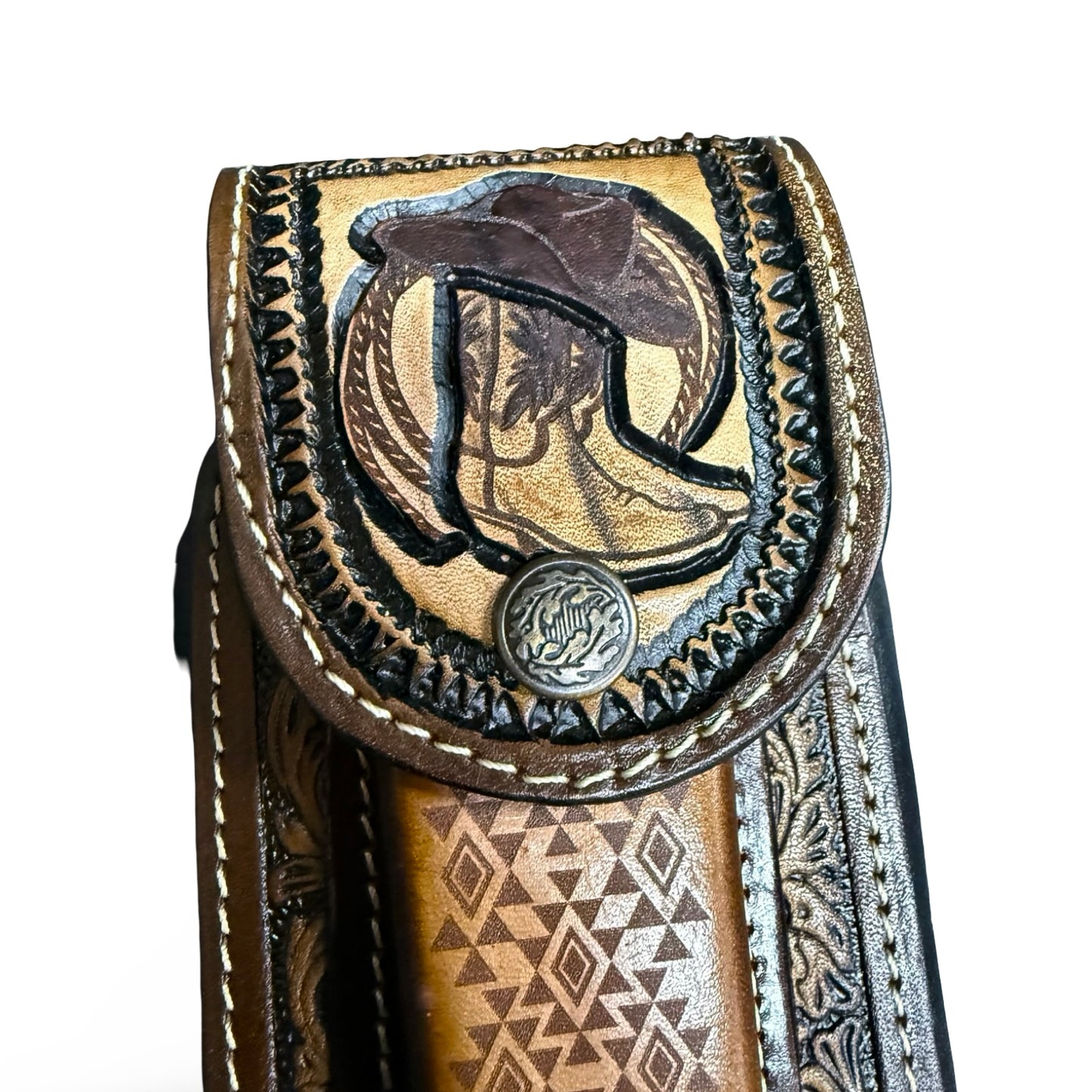 Western Leather Phone Case – Cowboy Style Protective Cover
