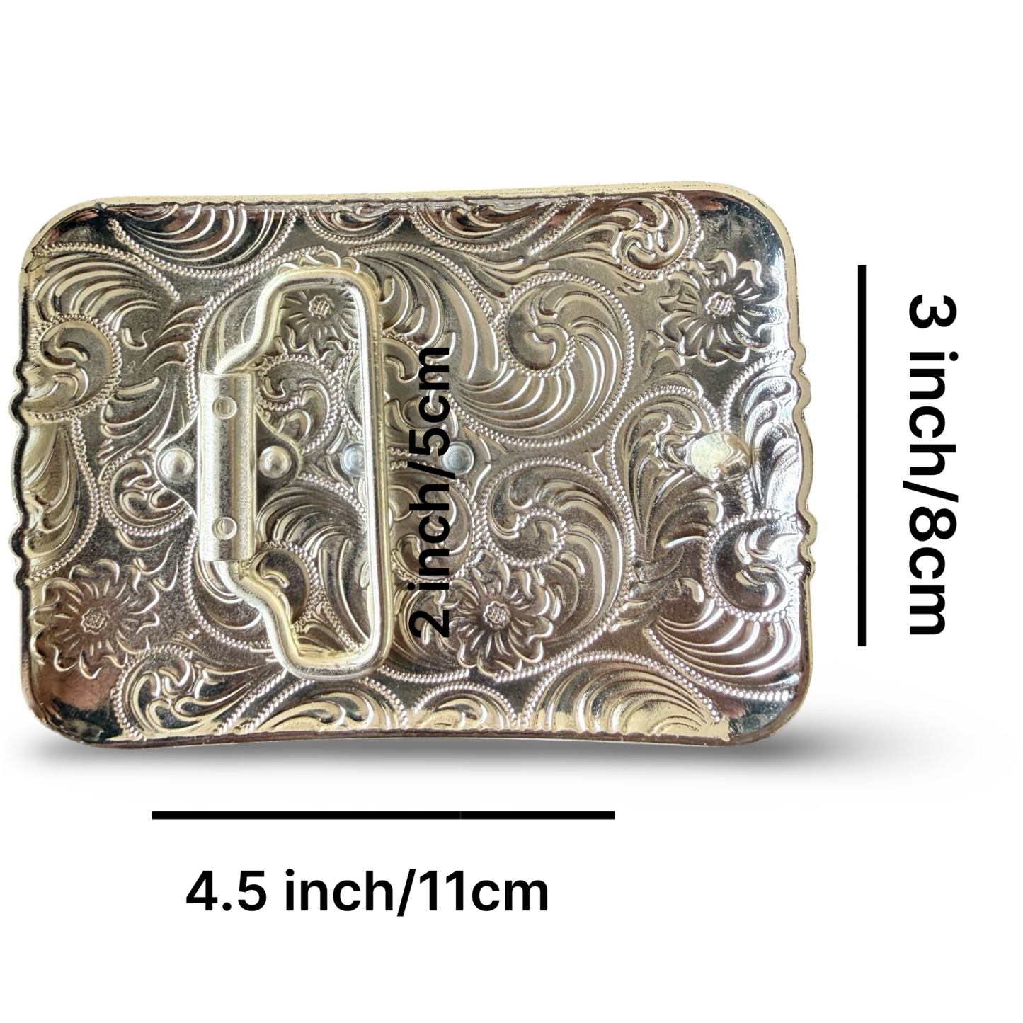 Gold & Silver Western Belt Buckle
