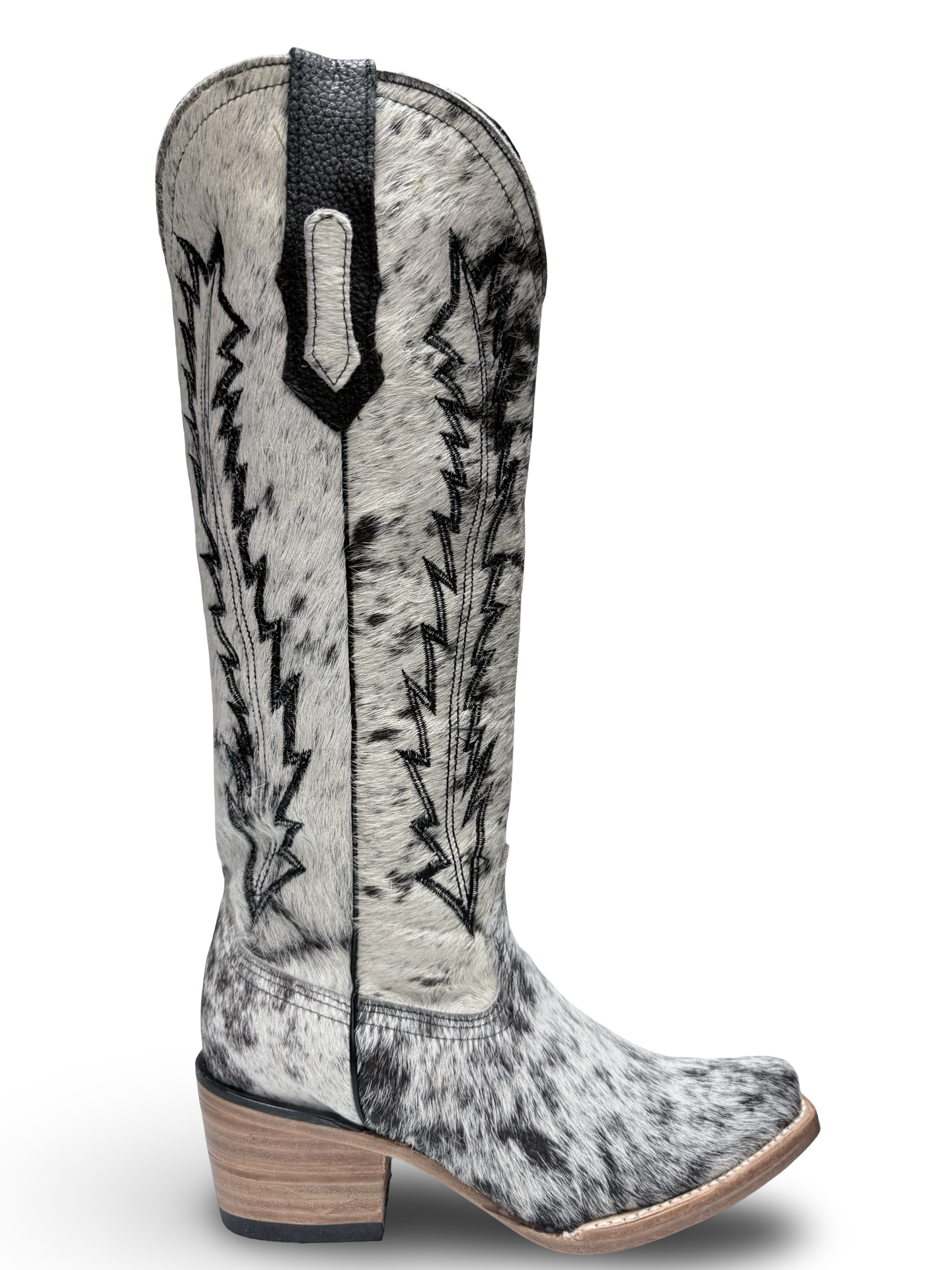 Allison Tall Cowhide Snip Toe Cowgirl Boots