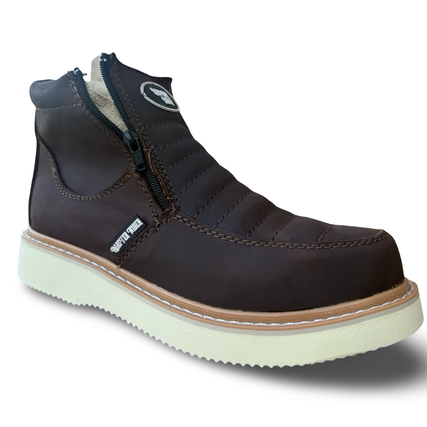 Zapatos de trabajo antideslizantes Master Rider con doble cremallera – Con puntera de acero