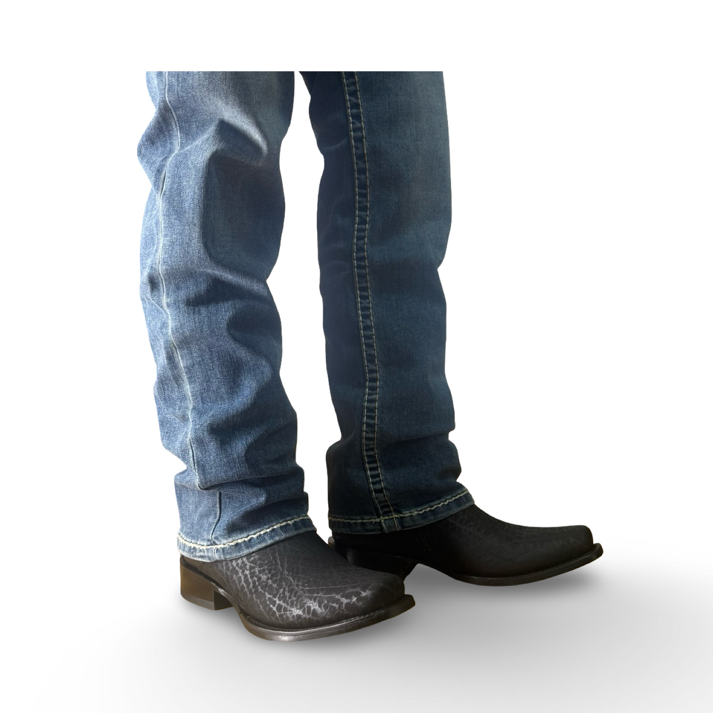 Cowboy Denim Jeans – Blue with Elegant Embroidery