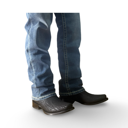 Cowboy Denim Jeans – Blue with Elegant Embroidery