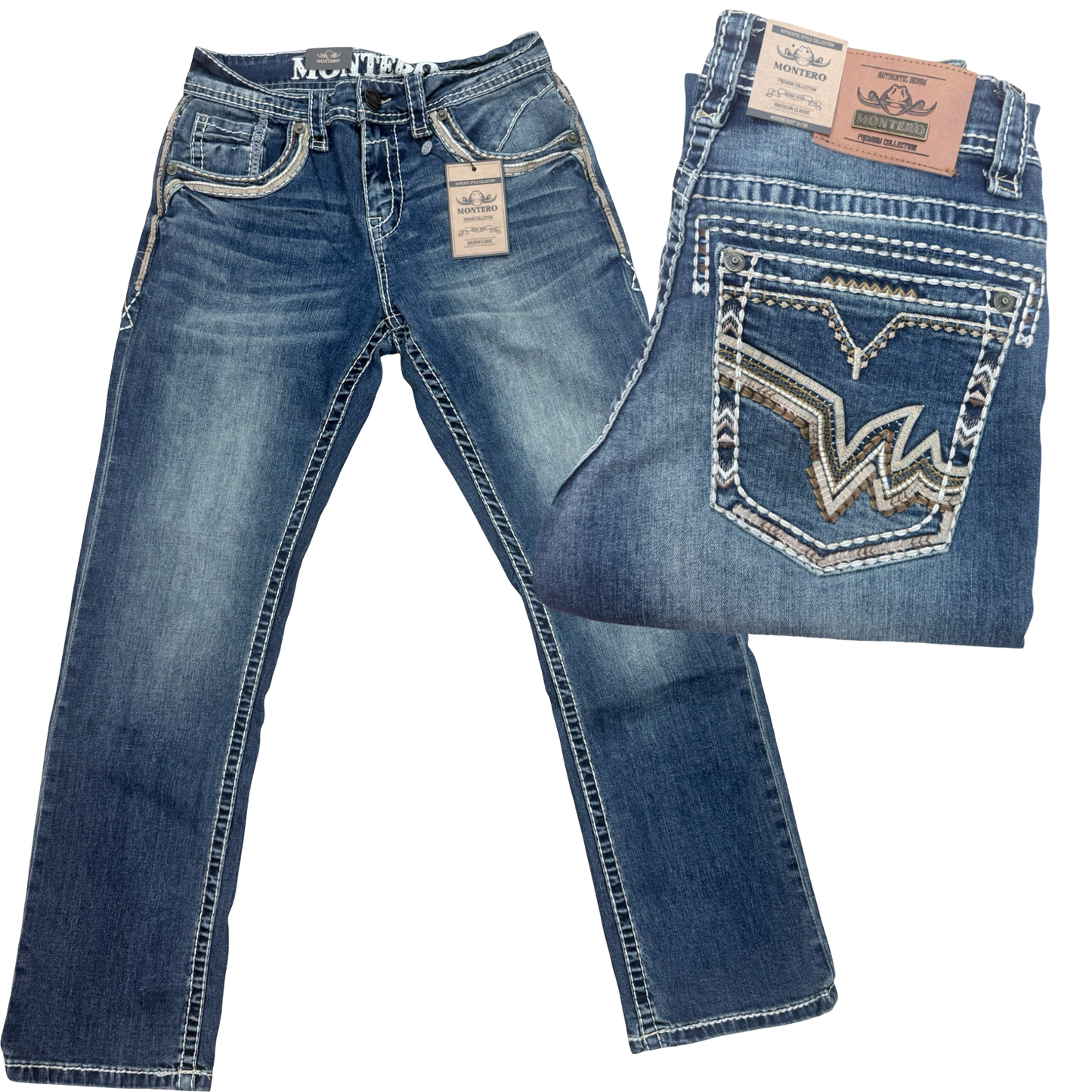 Jeans Modern Boot Cut Strech Dark Blue