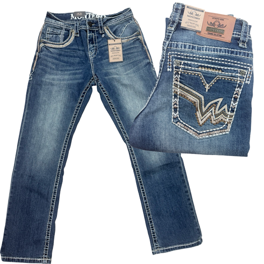 Jeans Modern Boot Cut Strech Dark Blue