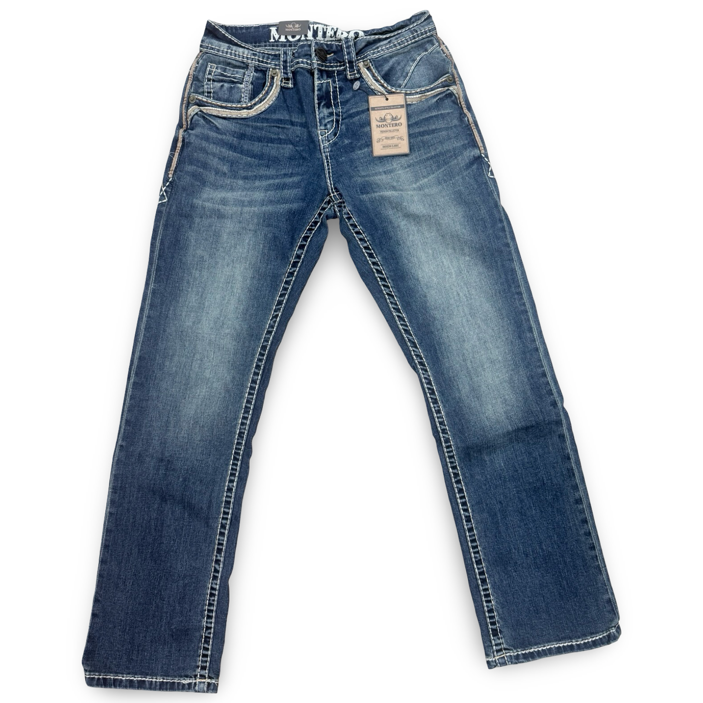 Jeans Modern Boot Cut Strech Dark Blue