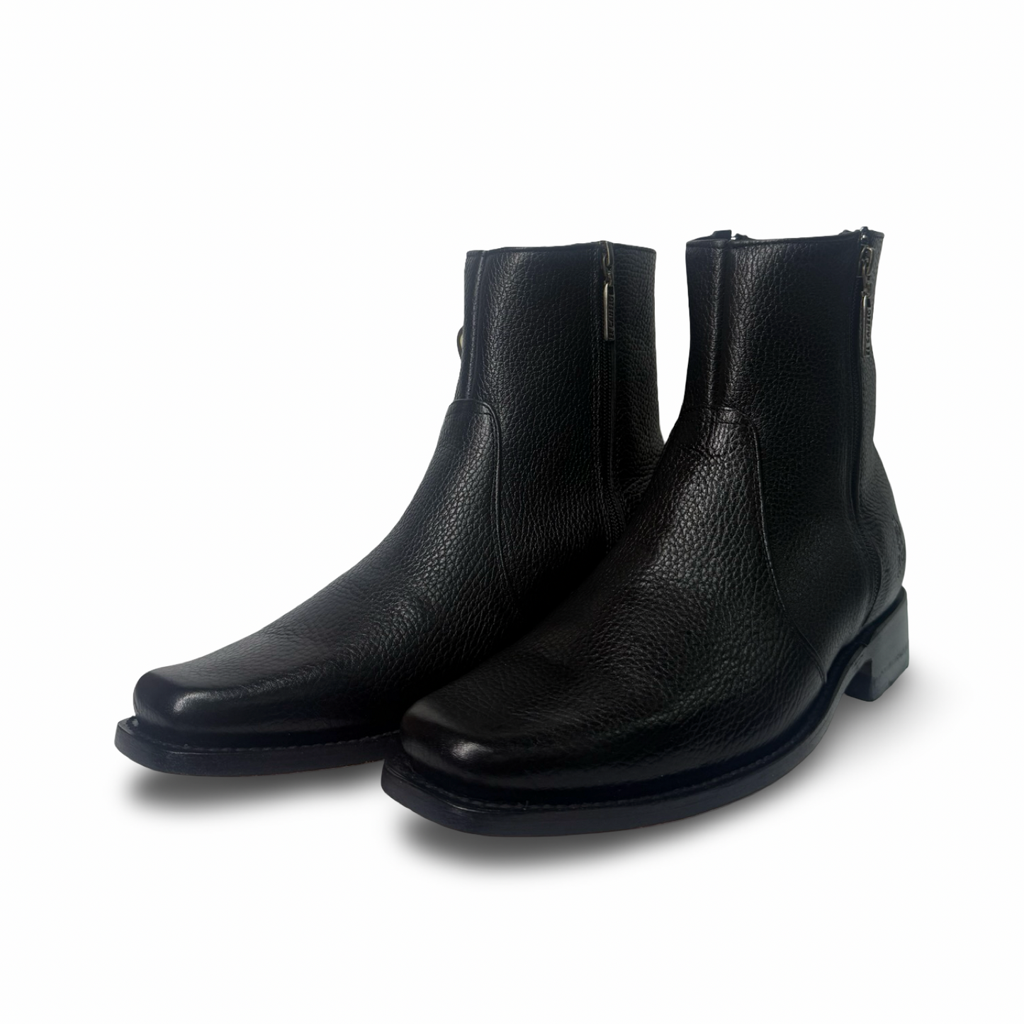 El Canelo Premium Black Double-Zip Boot