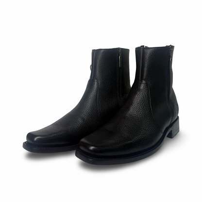 El Canelo Premium Black Double-Zip Boot