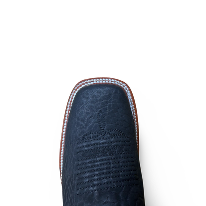 Becerro-Bullneck Leather Boot – Bold Black Edition