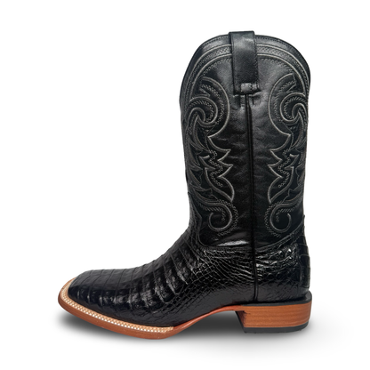 Arango – Exotics Black Croc Belly Luxury Boots