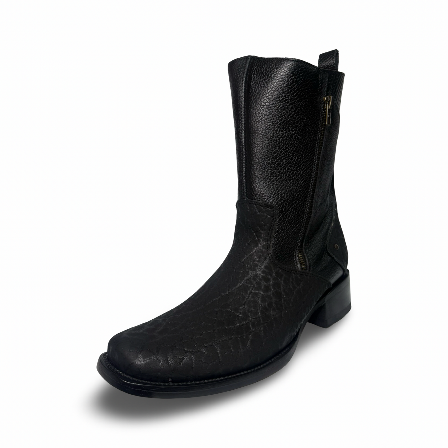 Elegant Genuine Leather Ankle Boots – Side Zip Style