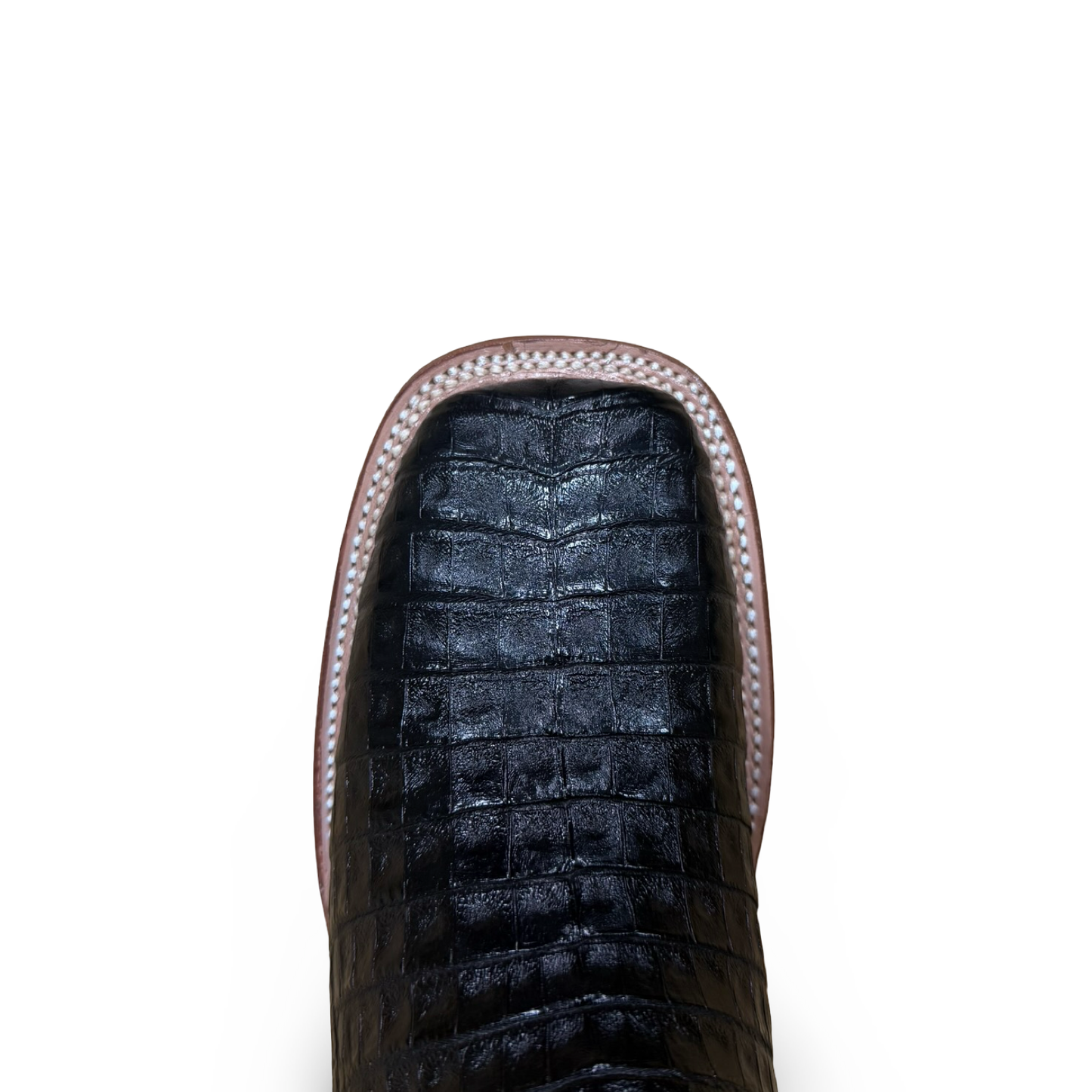 Arango – Exotics Black Croc Belly Luxury Boots