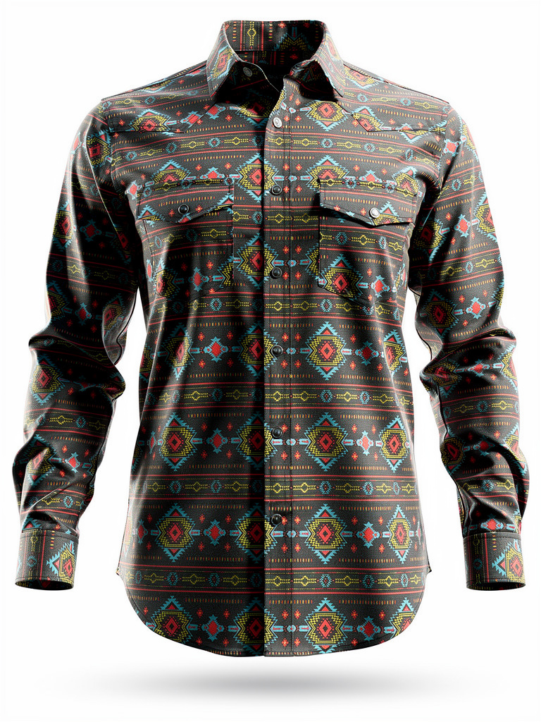 Montero Black Designer Cowboy Shirt