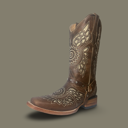 Cowgirl Boots – Elegant Laser Engraved Wings