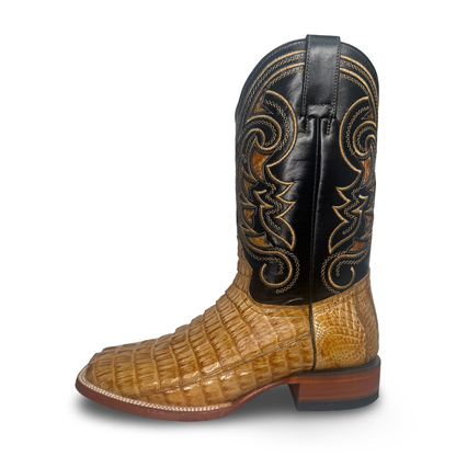 Arango – Exotic Honey Brown Crocodile Leather Boots