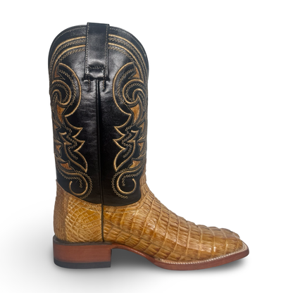 Arango – Exotic Honey Brown Crocodile Leather Boots