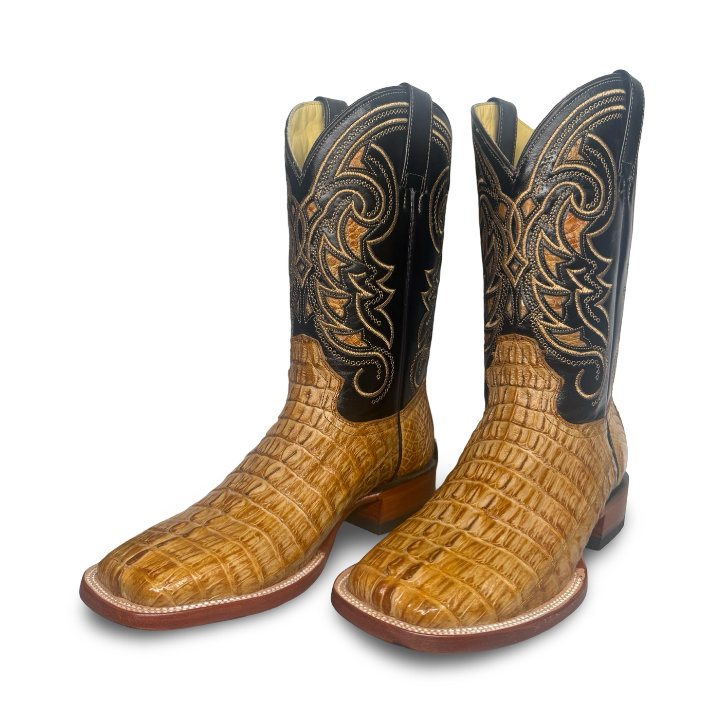 Arango – Exotic Honey Brown Crocodile Leather Boots